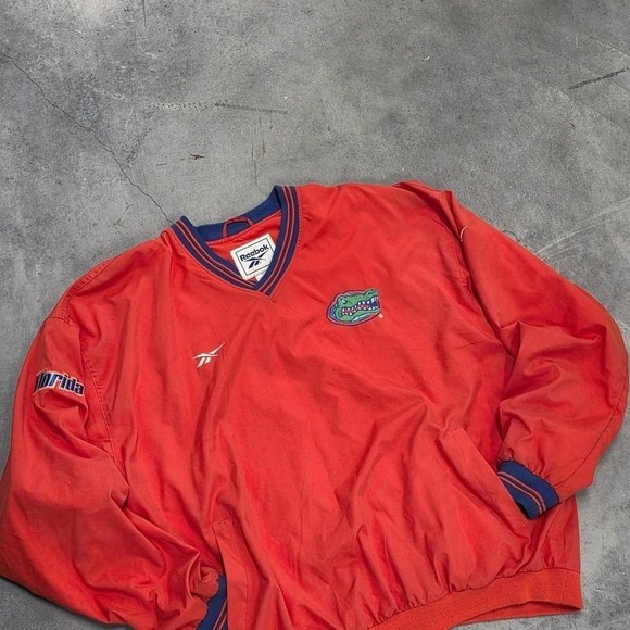 Reebok Other - Vintage 80s 90s Reebok Florida Gators red windbreaker jacket orange blue nfl XL